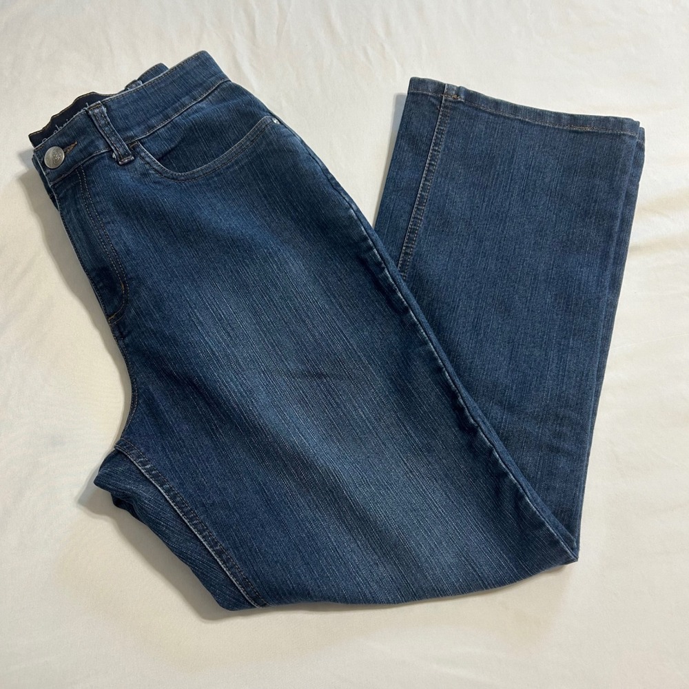 Christopher & Banks Classic Fit Jeans Womens 8 Short Dark Wash Straight Leg Blue